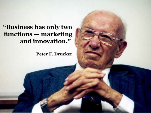 Marketing is one of the most important functions of a business according to Peter Drucker